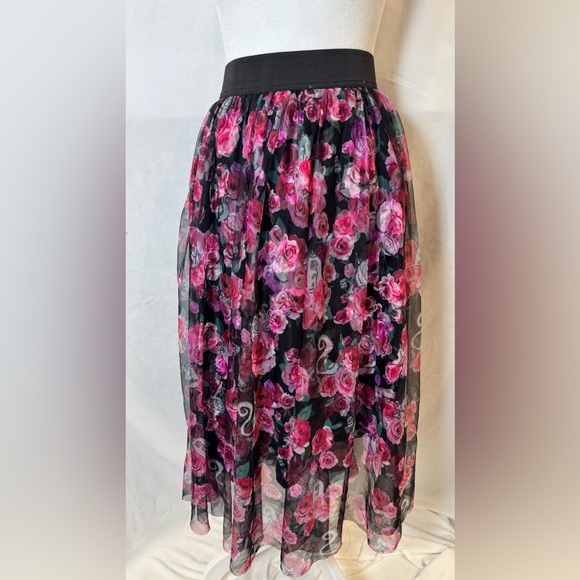 Disney Princess collection princesses icons floral midi skirt size 3X - Picture 1 of 7